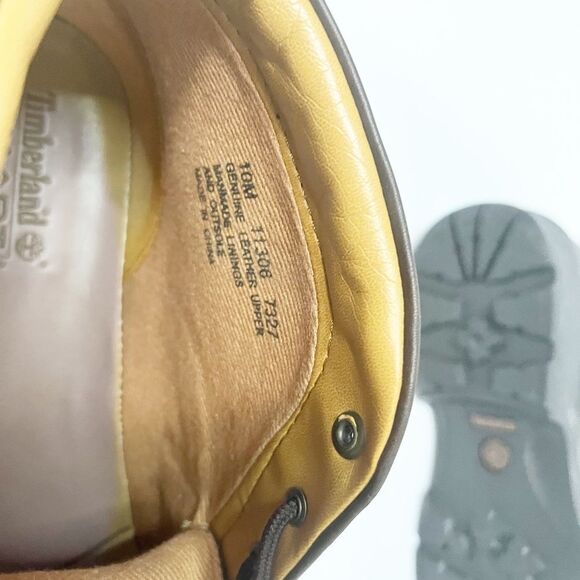 Timberland Brown Leather Boots Size 10M - Picture 8 of 9